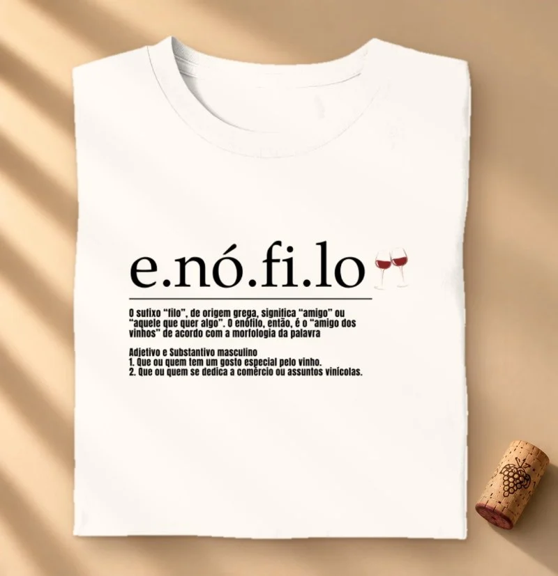 Camiseta Vinho - Enófilo(a)