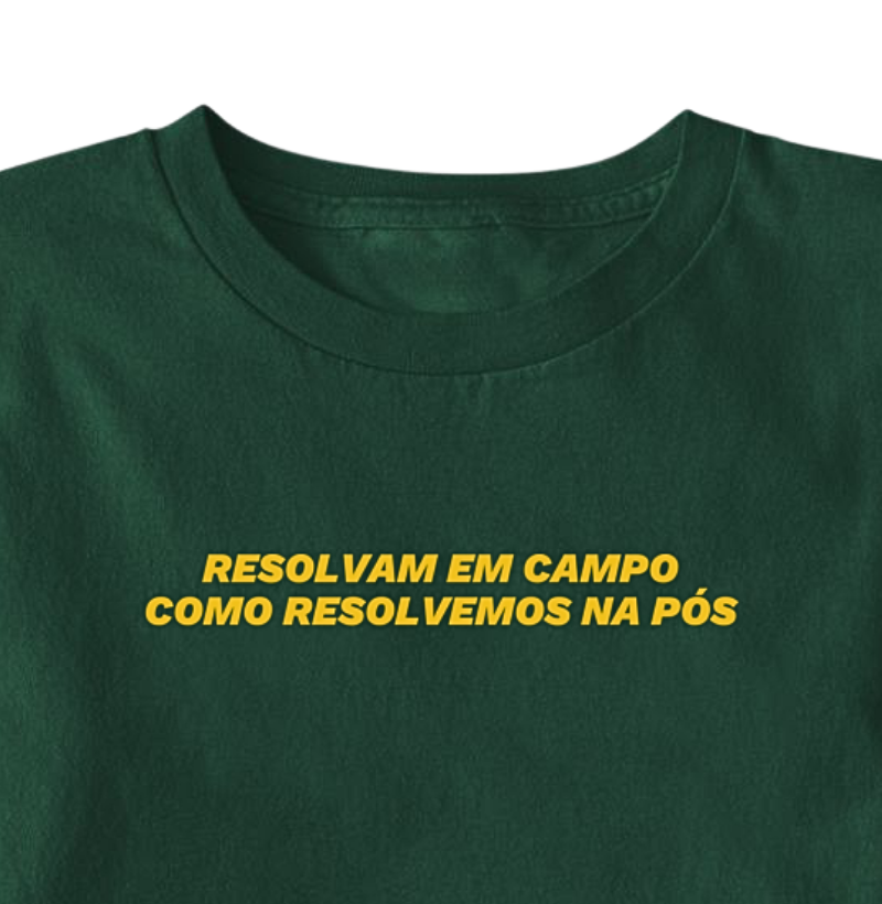 Resolvam em campo como resolvemos na pós