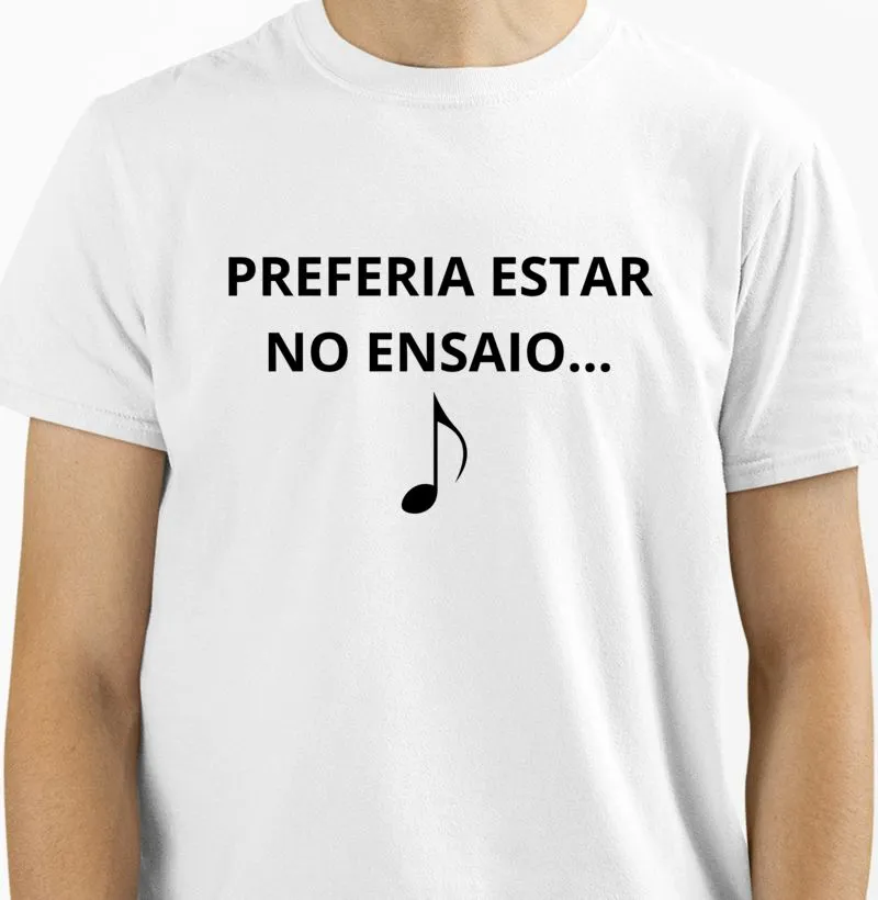 Preferia estar no ensaio