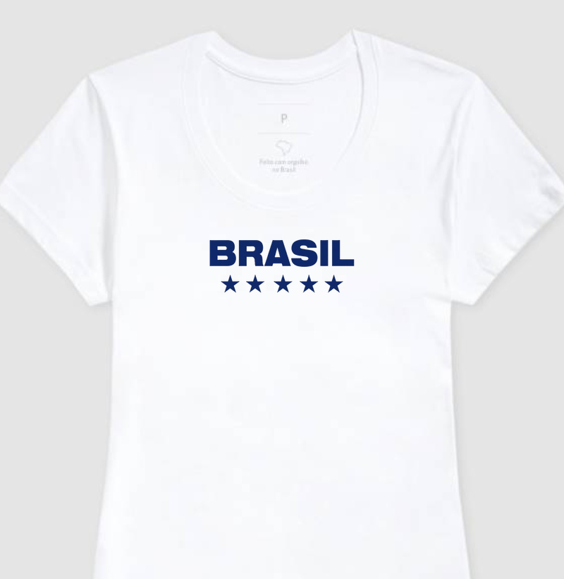 camiseta Brasil 5 estrelas