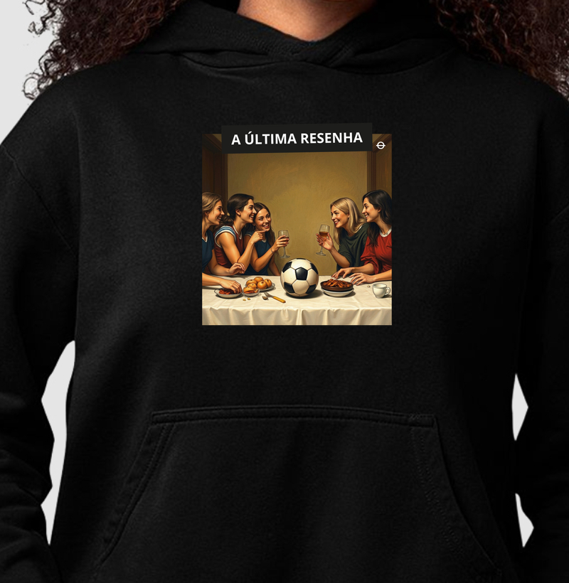feminina de futebol estampa "última resenha" joga bonita
