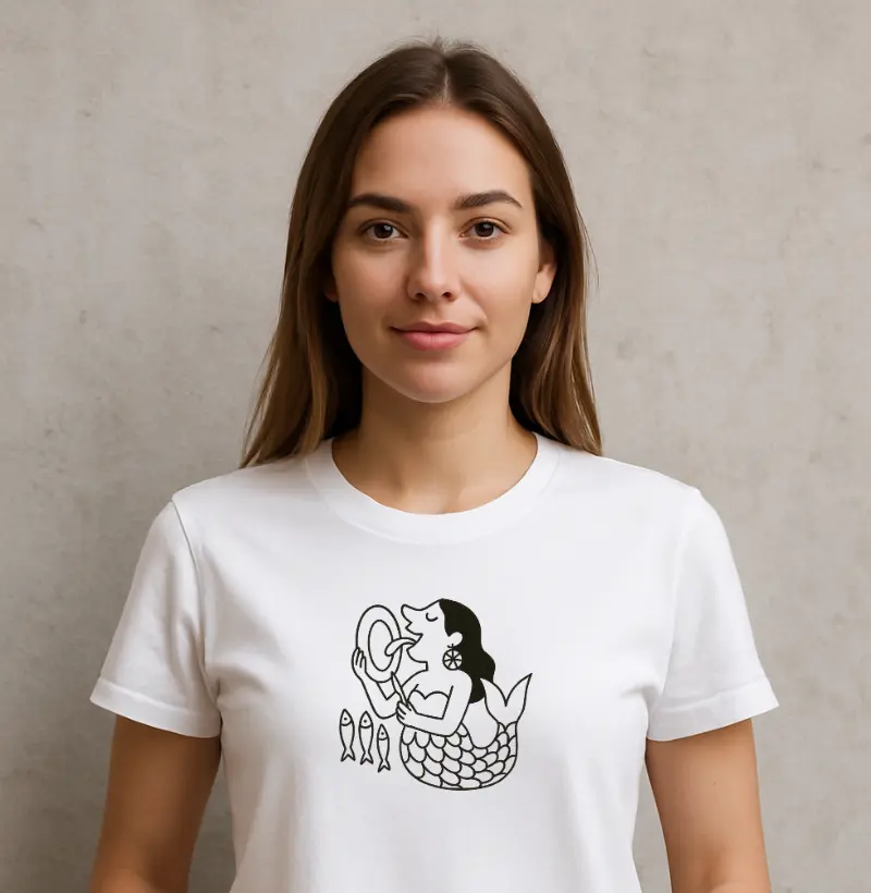 Camiseta O Prato da Sereia - por Maísa Campos