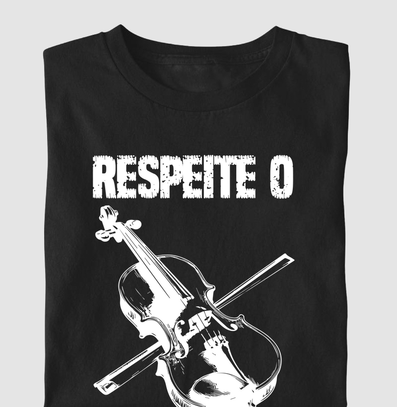 Camiseta Violino - Respeite o Processo