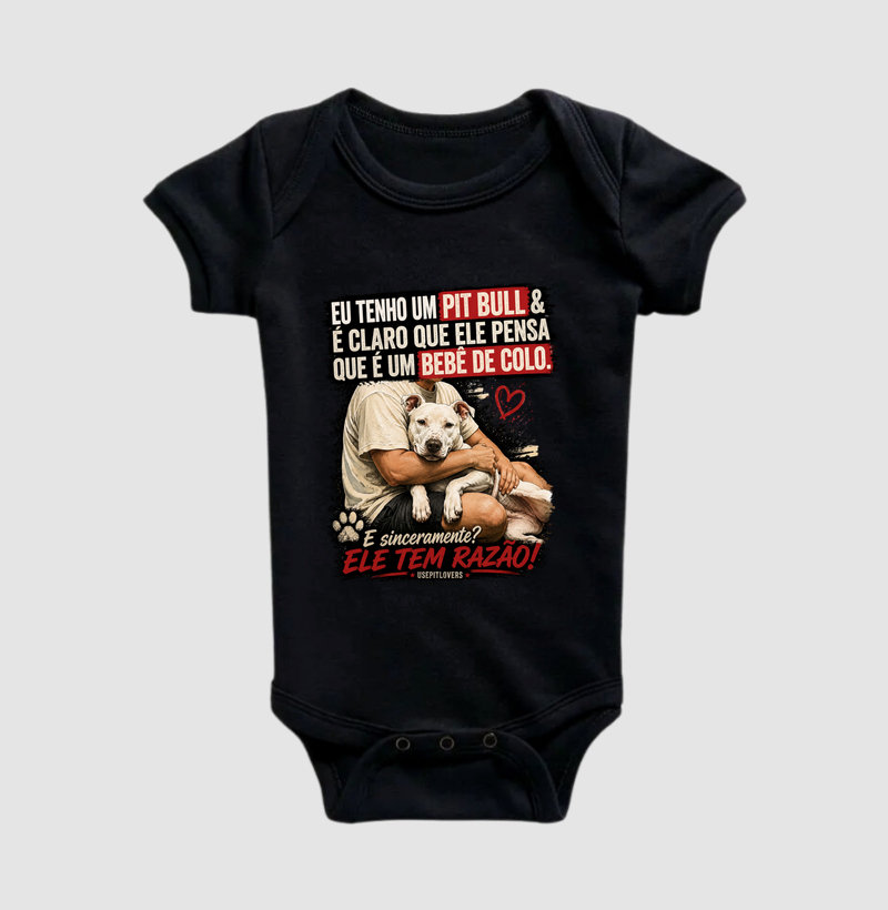 EU TENHO UM PITBULL E É CLARO QUE ELE PENSA QUE É UM BEBÊ DE COLO. E SINCEREMENTE? ELE TEM RAZÃO!