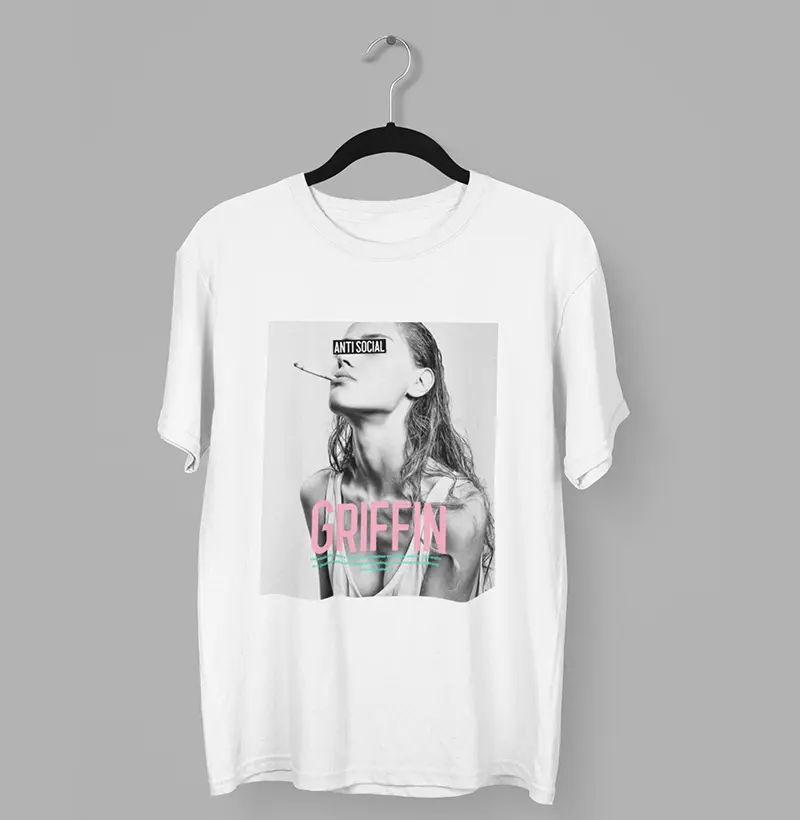 CAMISETA MASCULINA ANTI SOCIAL