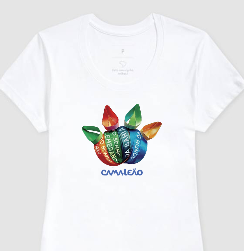 Camiseta Feminina Camaleão Senhor do Bonfim Modelo 02