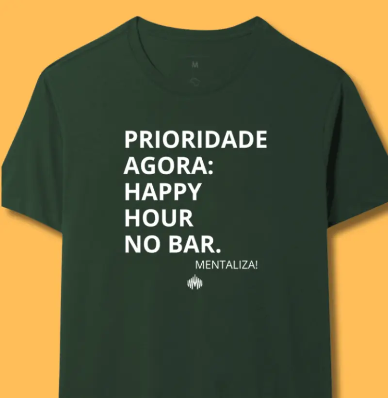 Prioridade agora: happy hour no bar.