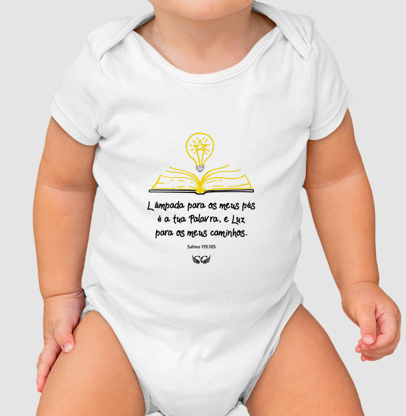 Body Infantil Lâmpada para os meus pés é a tua Palavra