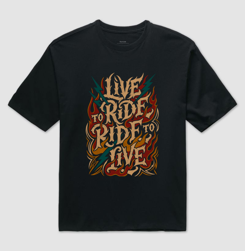 Viva ou morra tentando.  - Camiseta Oversized