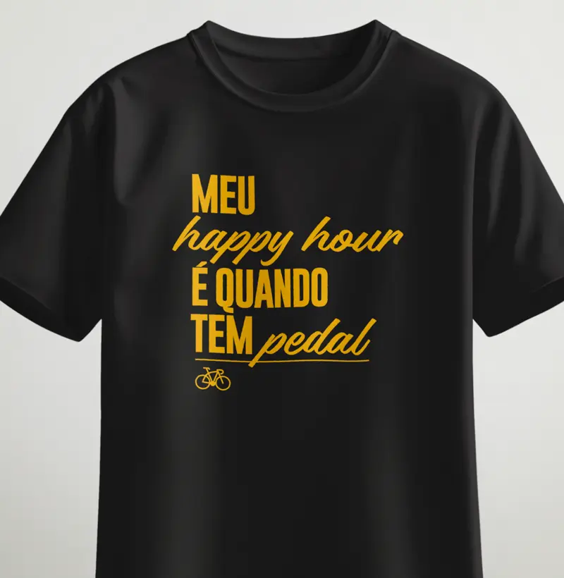 Meu happy hour é quando tem pedal