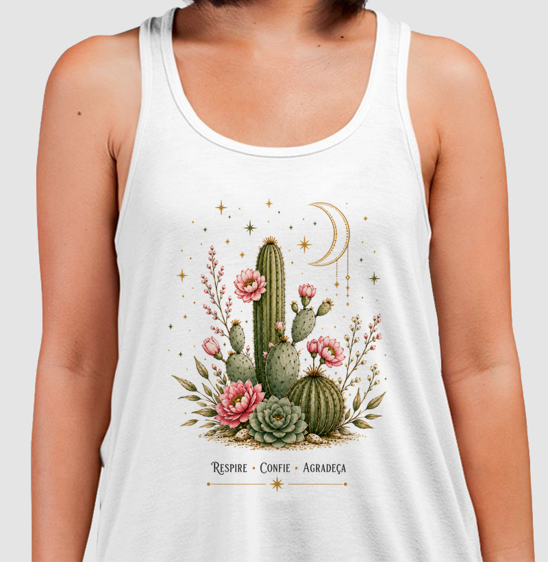 Camiseta Flor no deserto