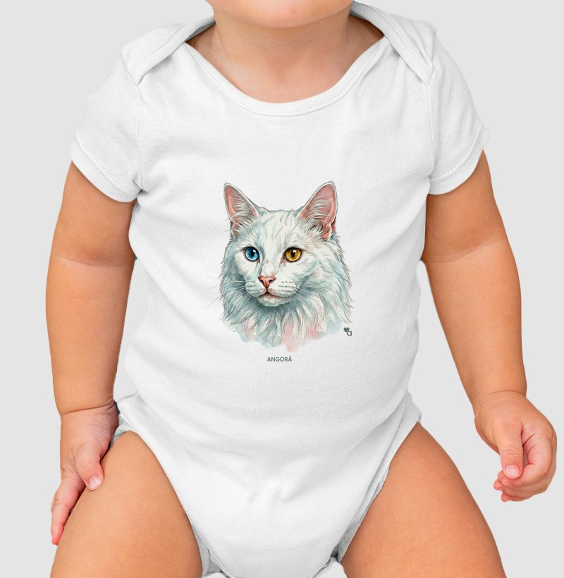 Gatos - Angorá - Body Infantil