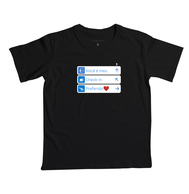 Camiseta Estampa Você é Meu Check-in Preferido | Excursionista