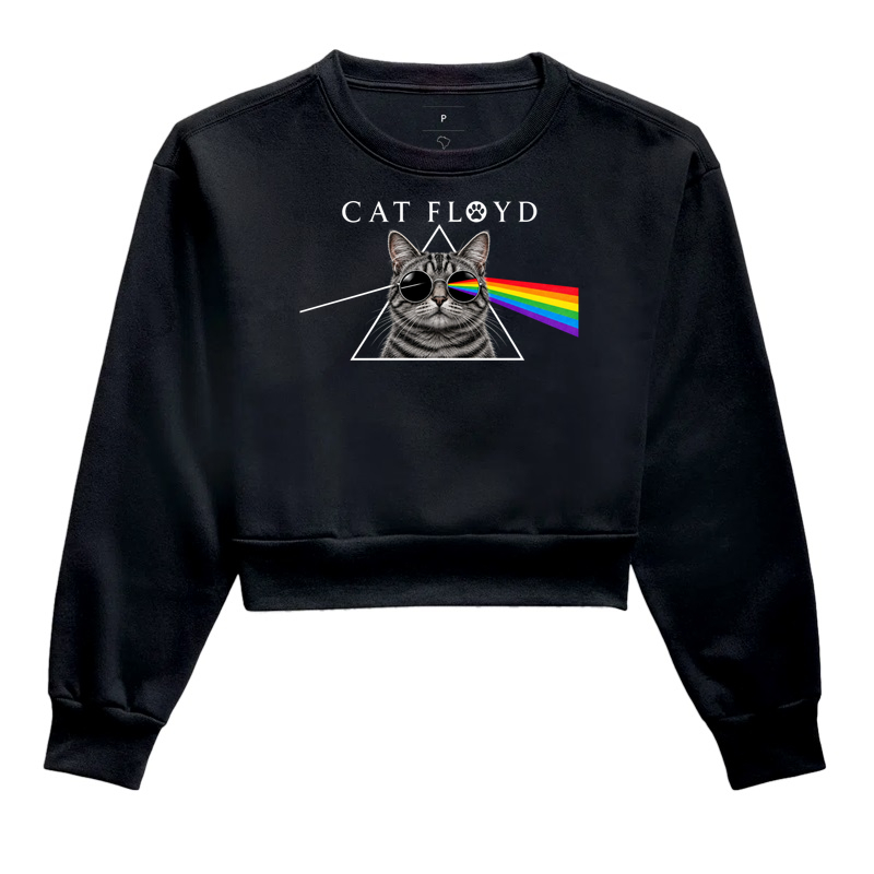 Cat Floyd - Cropped Moletom