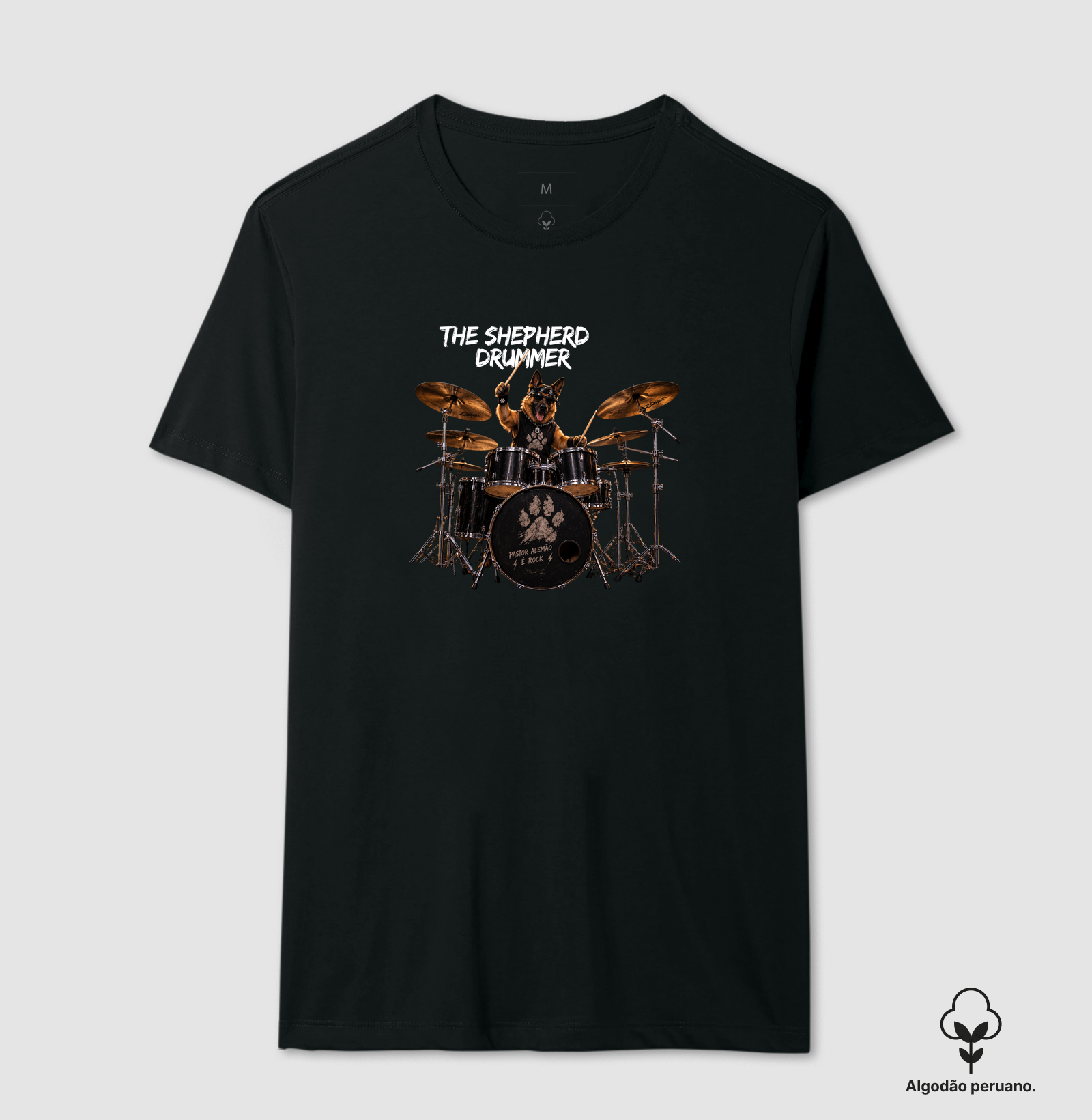 The Shepherd Drummer - Camiseta Algodão Peruano