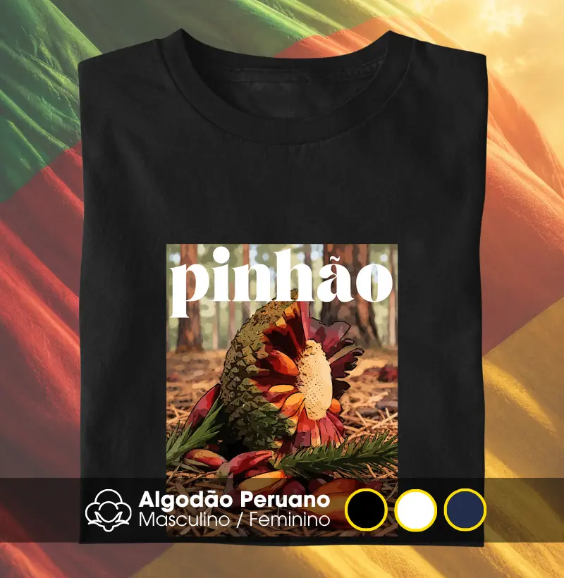 Pinhão - Camiseta Algodão Peruano