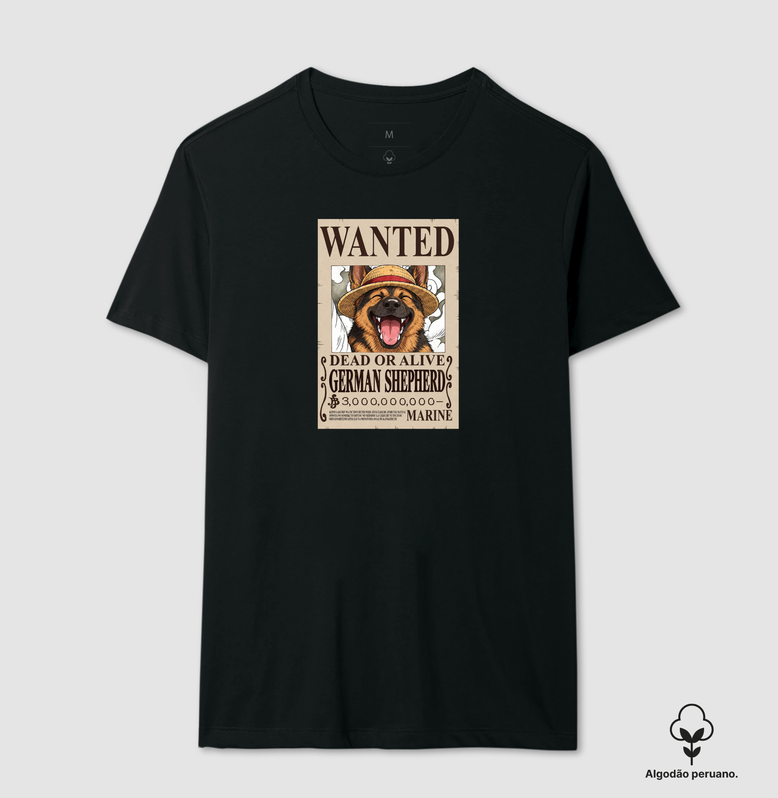 Wanted Shepherd - Camiseta Algodão Peruano
