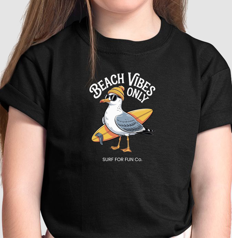 Gaivota Surfista - Beach Vibes Only