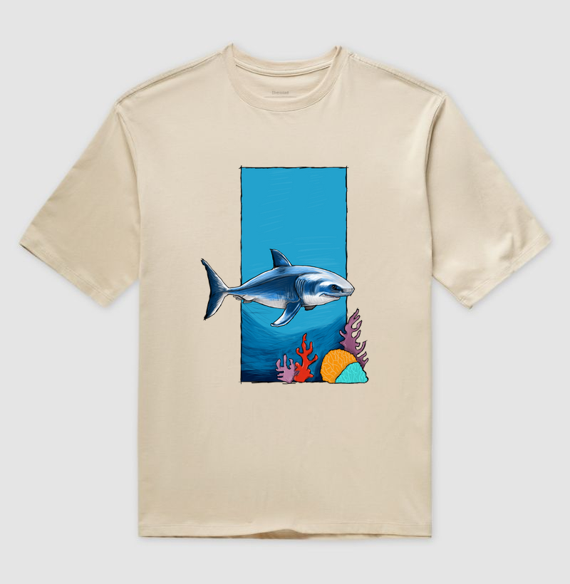 Camiseta Oversized Tubarão