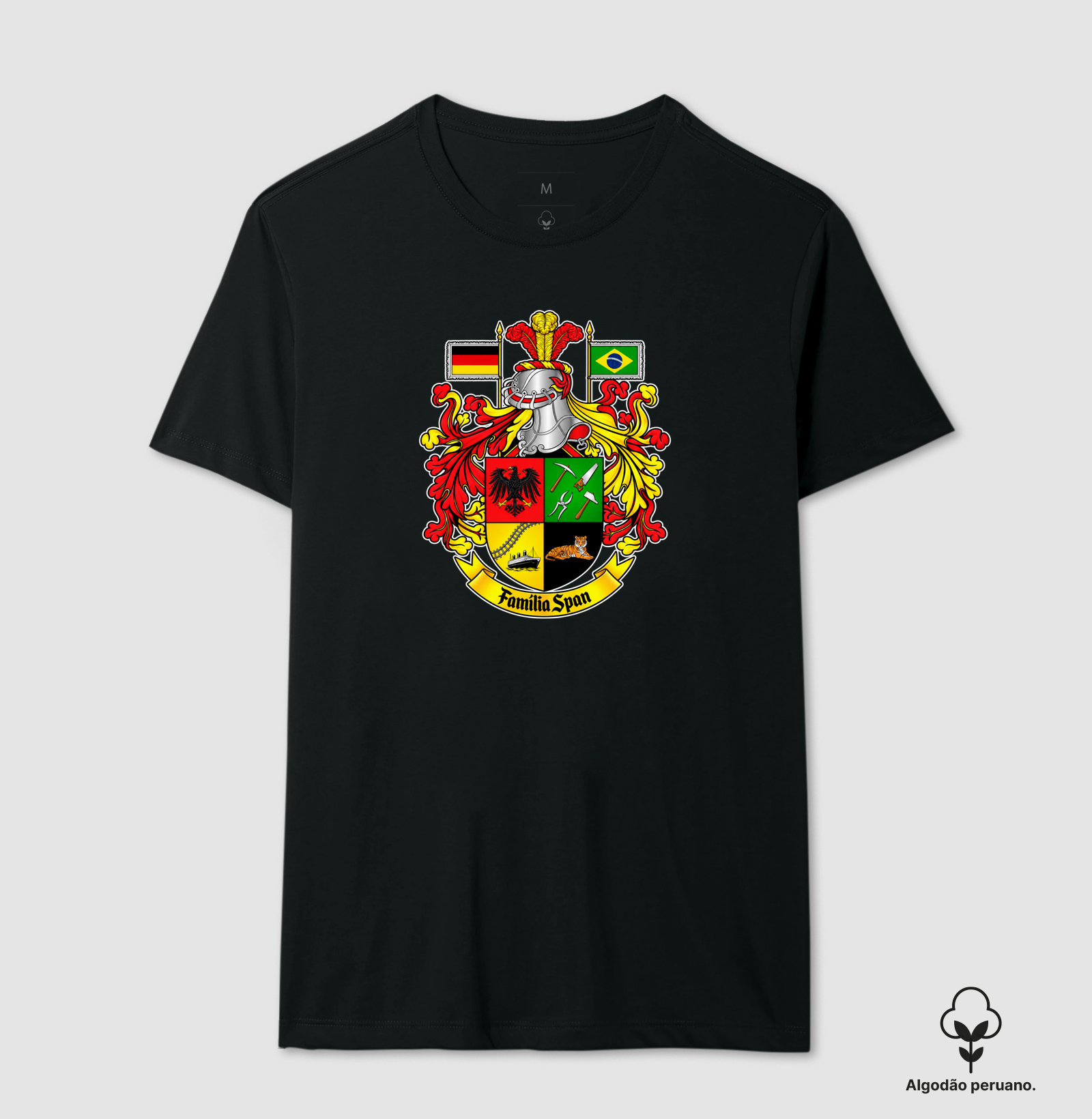 Família Span - Camiseta Algodão Peruano