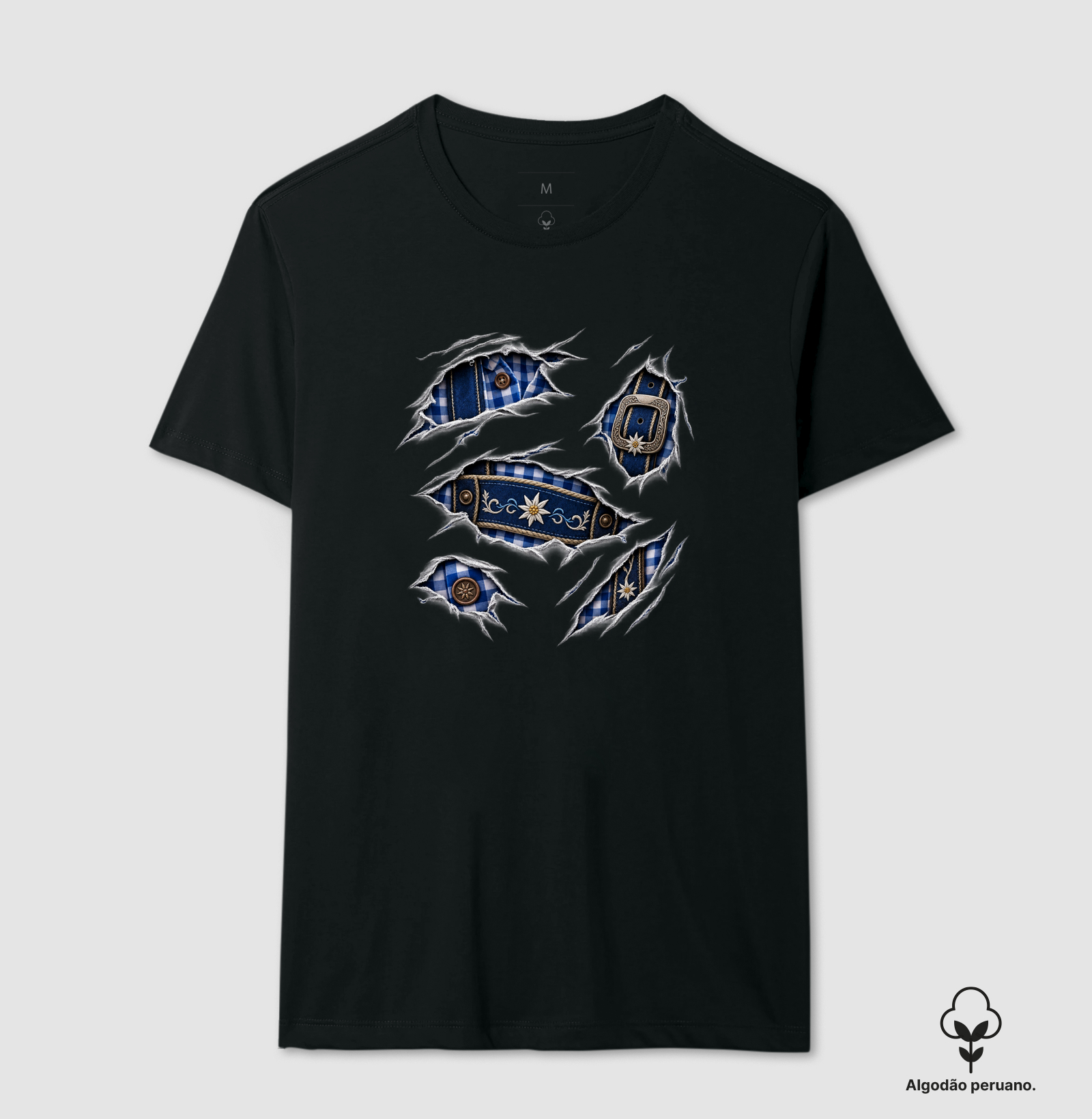 Traje Oktoberfest - Camiseta Algodão Peruano