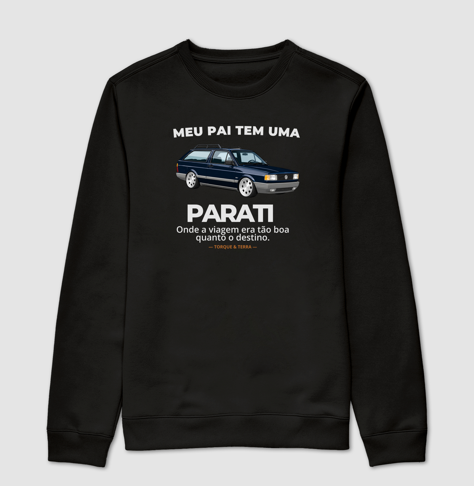 Meu pai teve uma - PARATI - azul escuro - Suéter Moletom