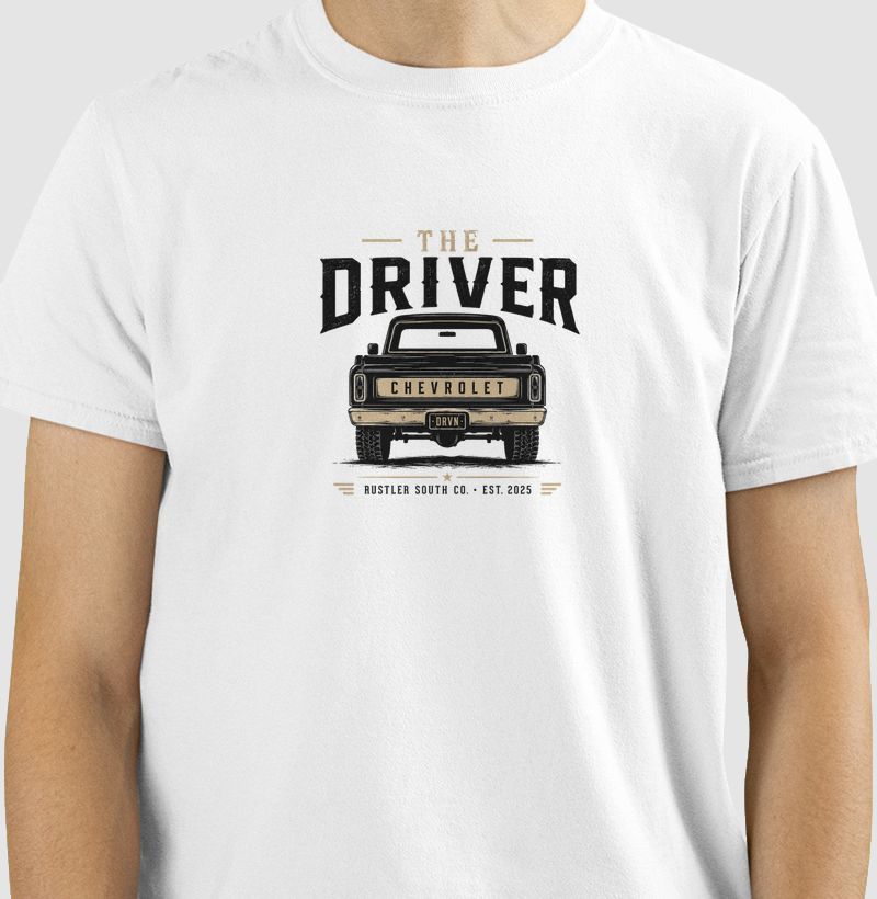 Camiseta Country Masculina Dia dos Pais The Driver Rustler South Co.