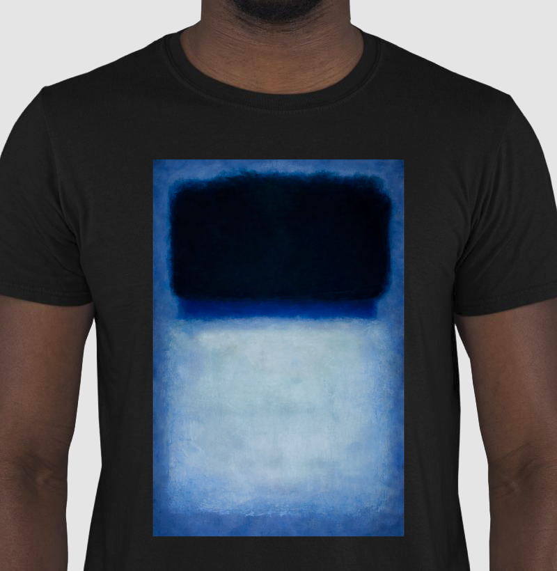 Arte Abstrata_ Mark R. Black and Blue 