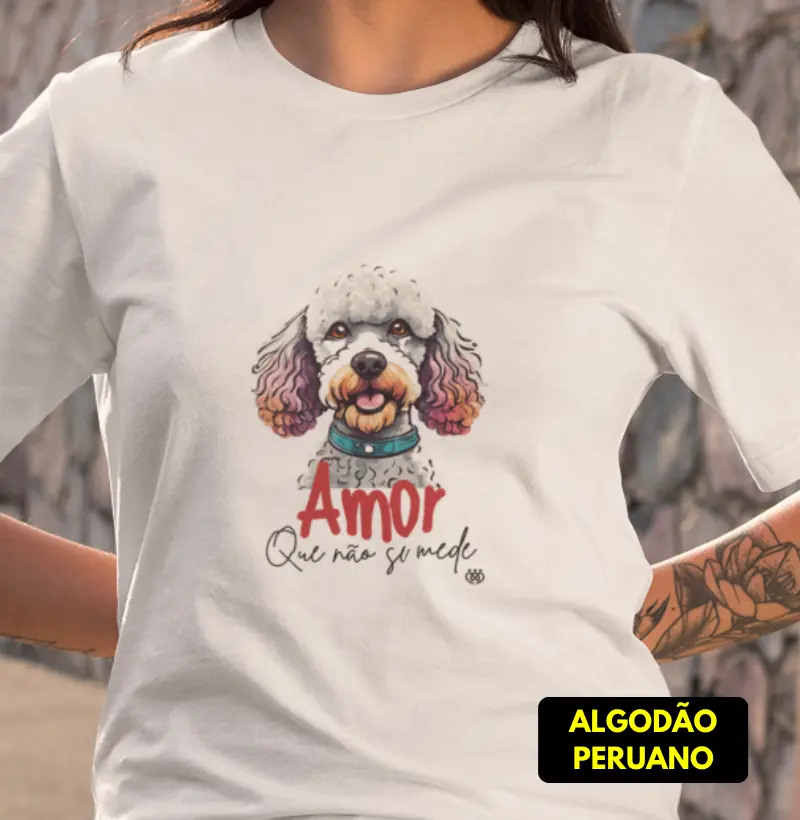 Amor que não se mede Poodle branco