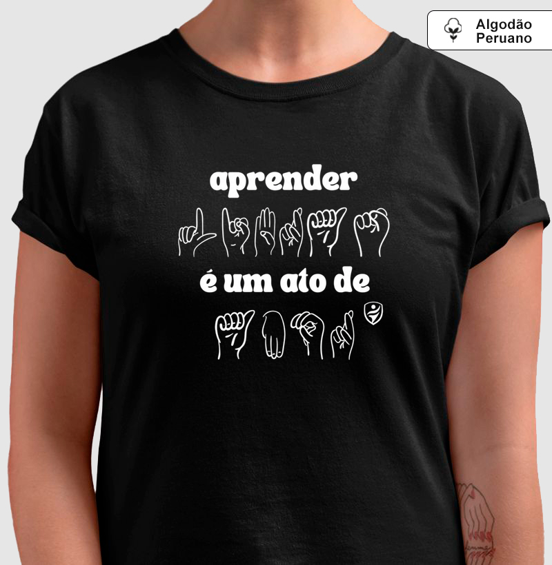 Aprender Libras - Camiseta