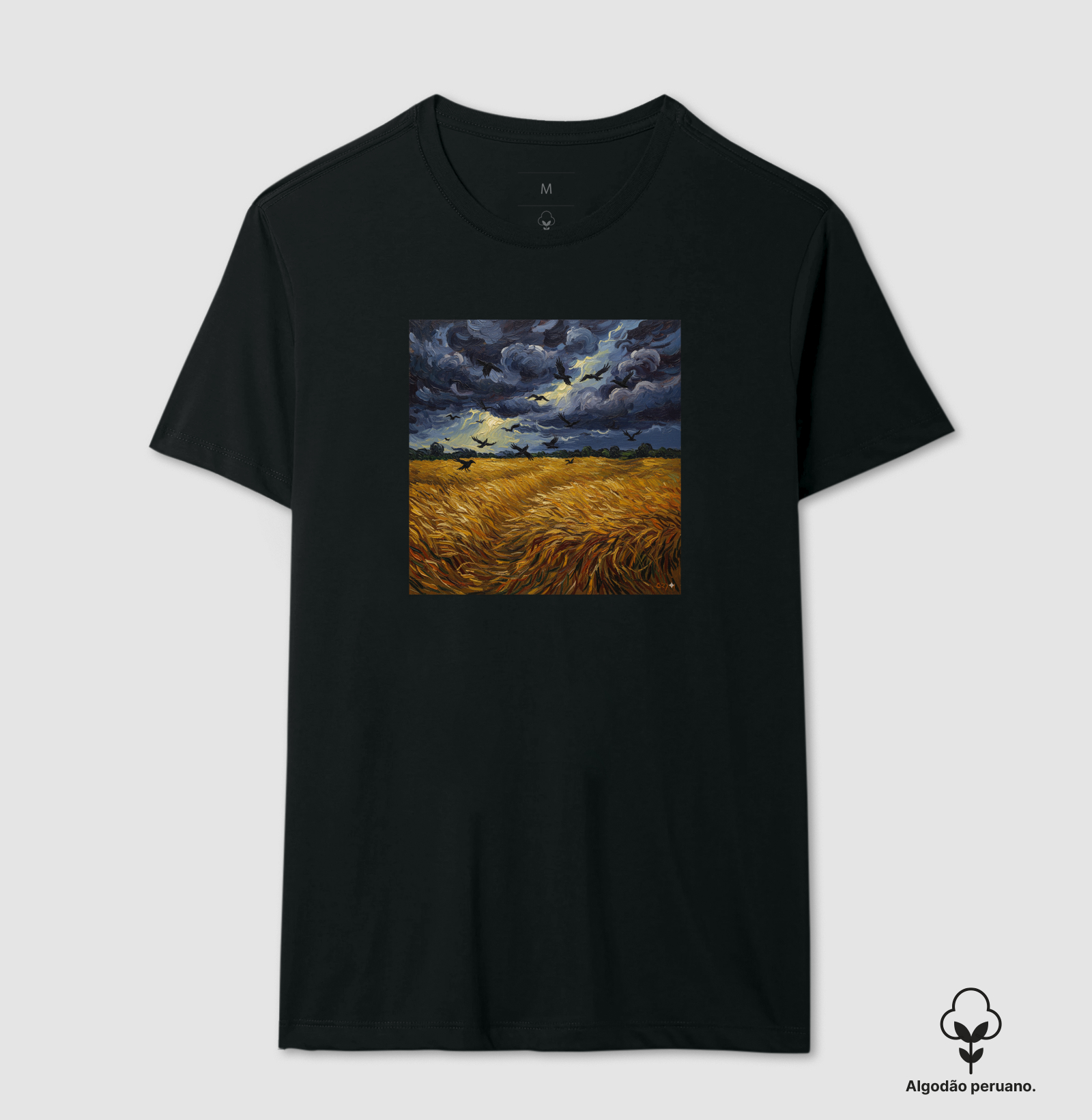 Campo com corvos