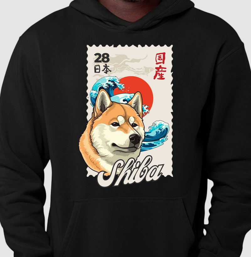 Hoodie Moletom Nihon Shiba Dog Pulse