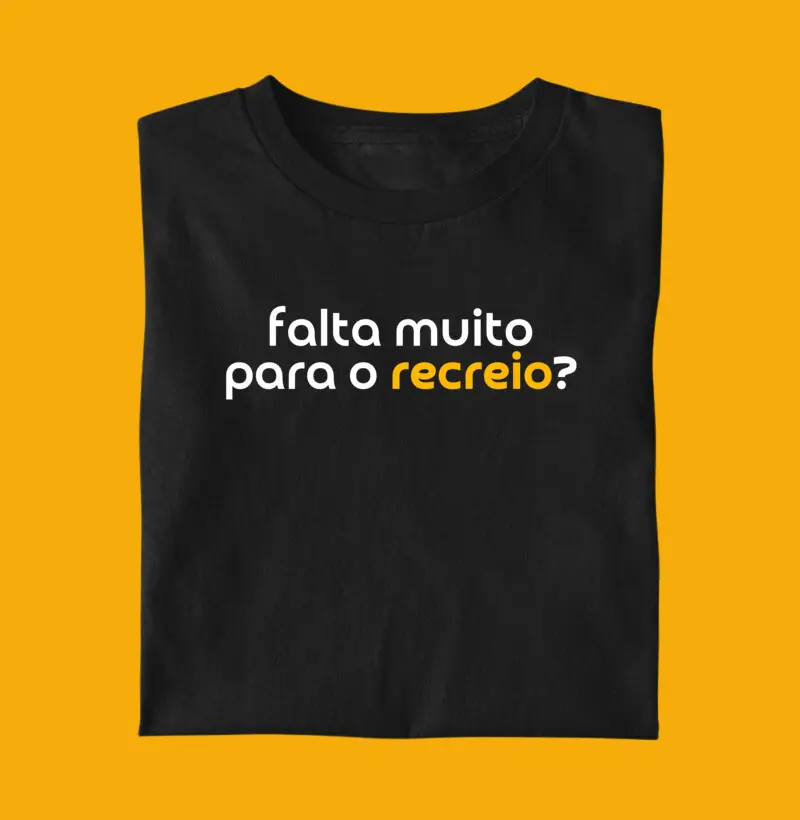 Falta muito para o recreio?
