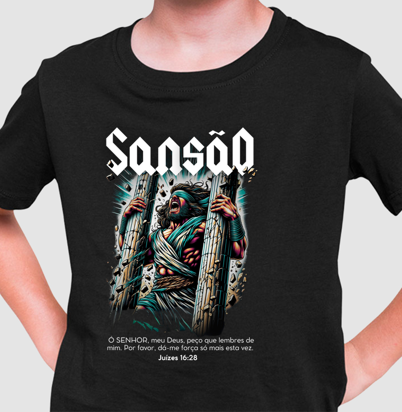 A Força de Sansão - Juízes 16:28 - Infantil 