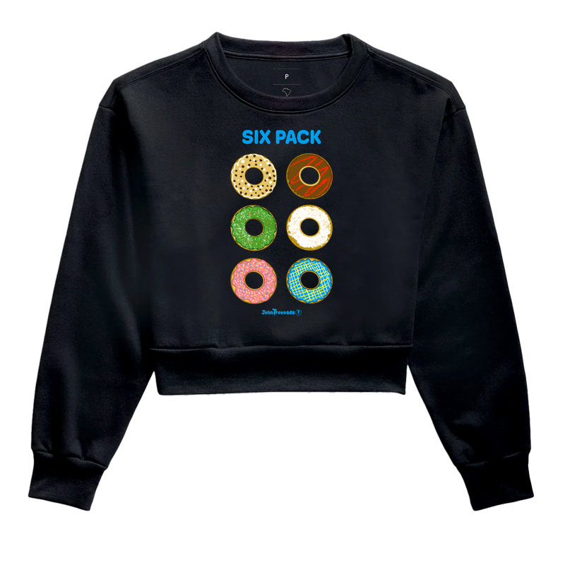 Cropped Moletom Donuts Six Pack 