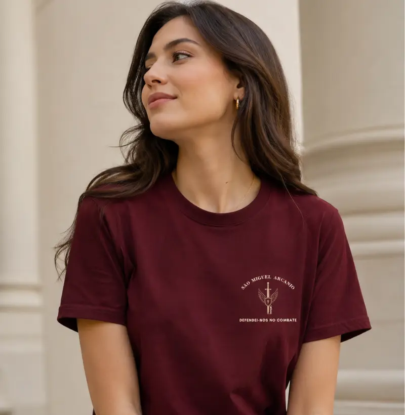 T-shirt Clássica Unissex - São Miguel Defendei-nos