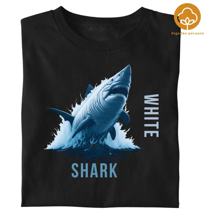 TUBARÃO BRANCO(Algodão peruano)