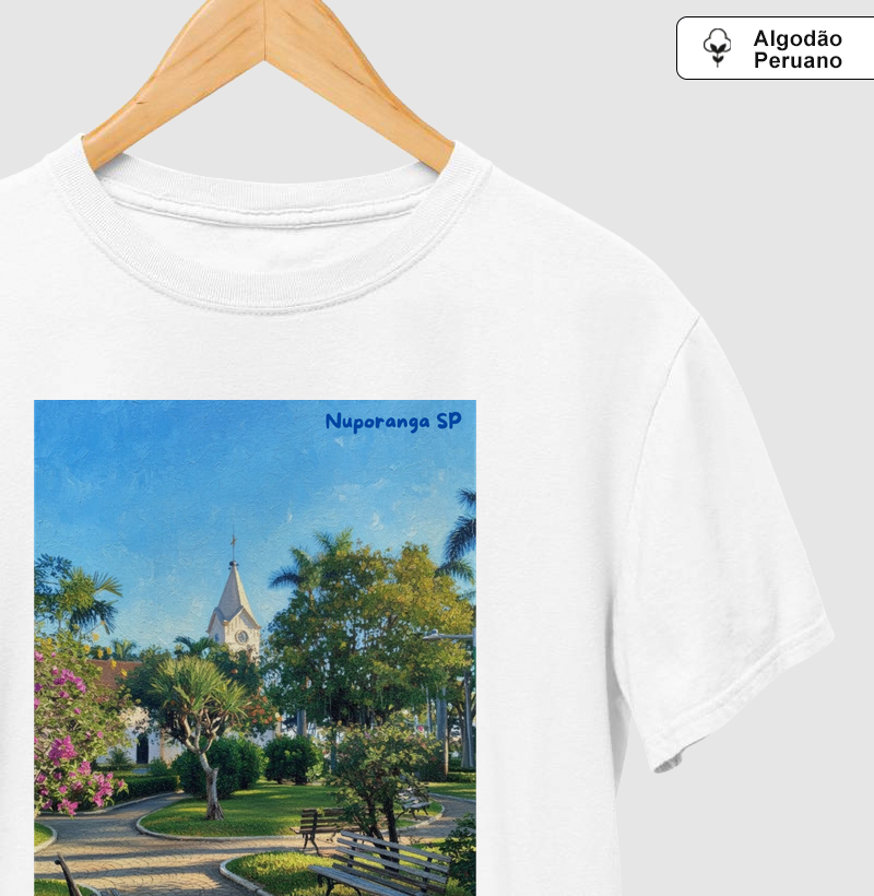 Nuporanga praça da Matriz dia (tela)