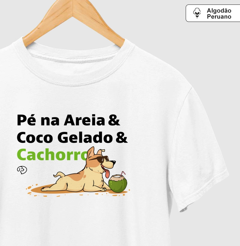 Pé na Areia & Coco Gelado & Cachorro