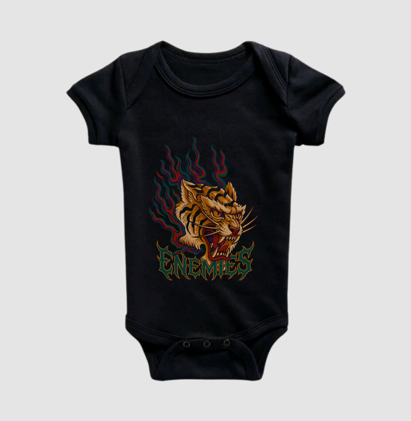 Não acorde o tigre. - Body Infantil