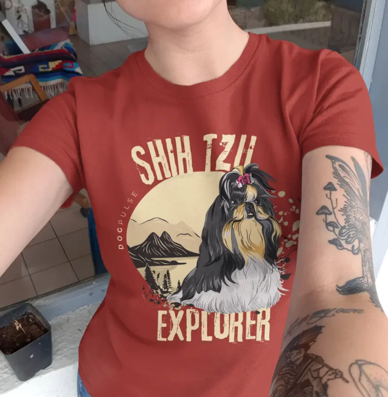 Camiseta Dog Pulse Shih Tzu Explorer – Gentle Adventurer