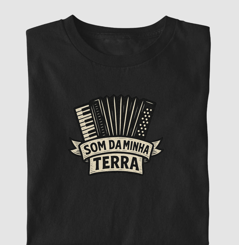 Sanfona com faixa: “Som da minha terra”