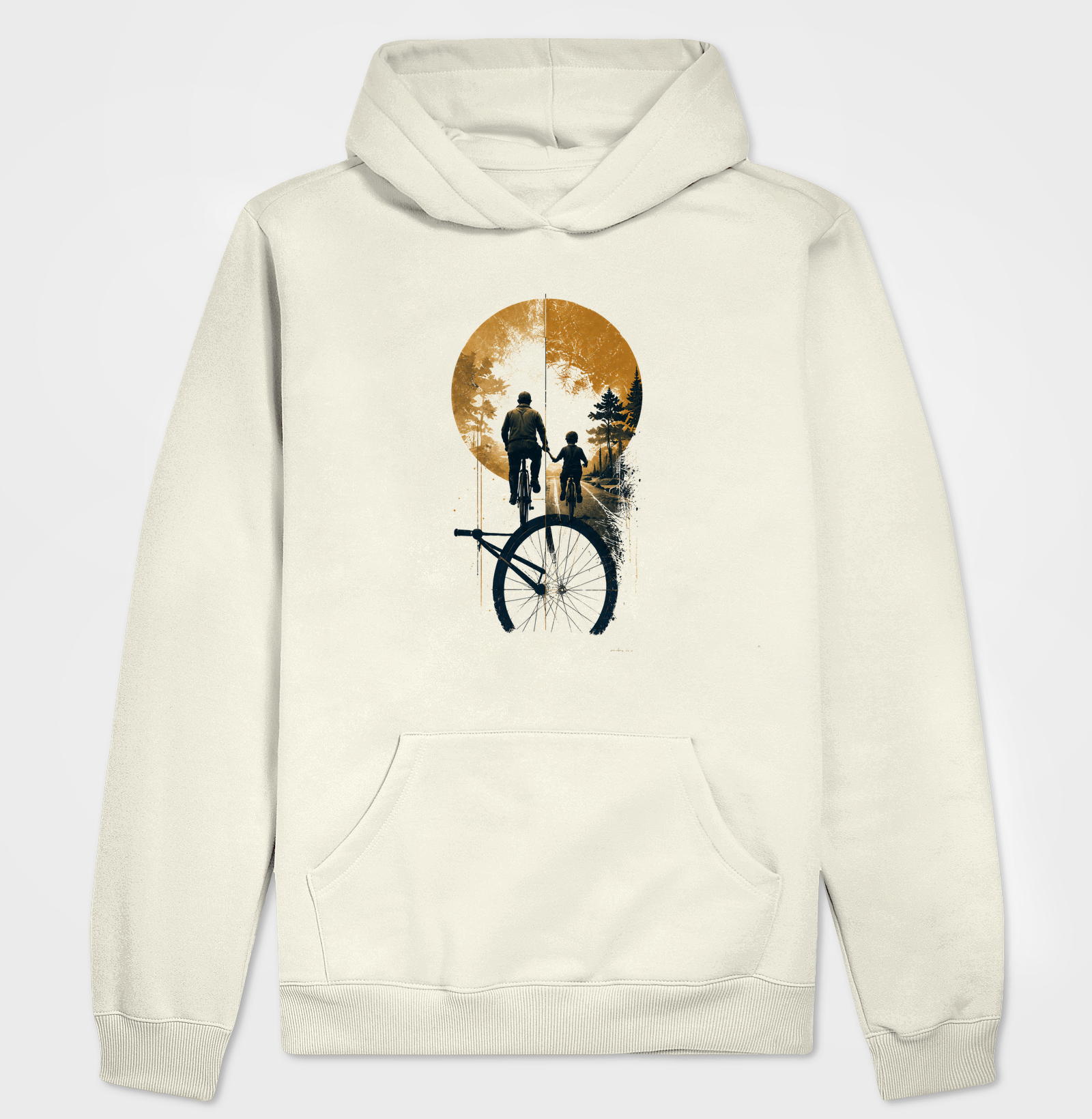 Pai e filho bicicleta 
