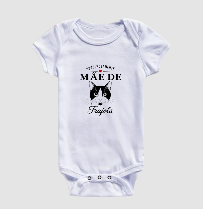Orgulhosamente Mãe de Frajola 2 - Body Infantil