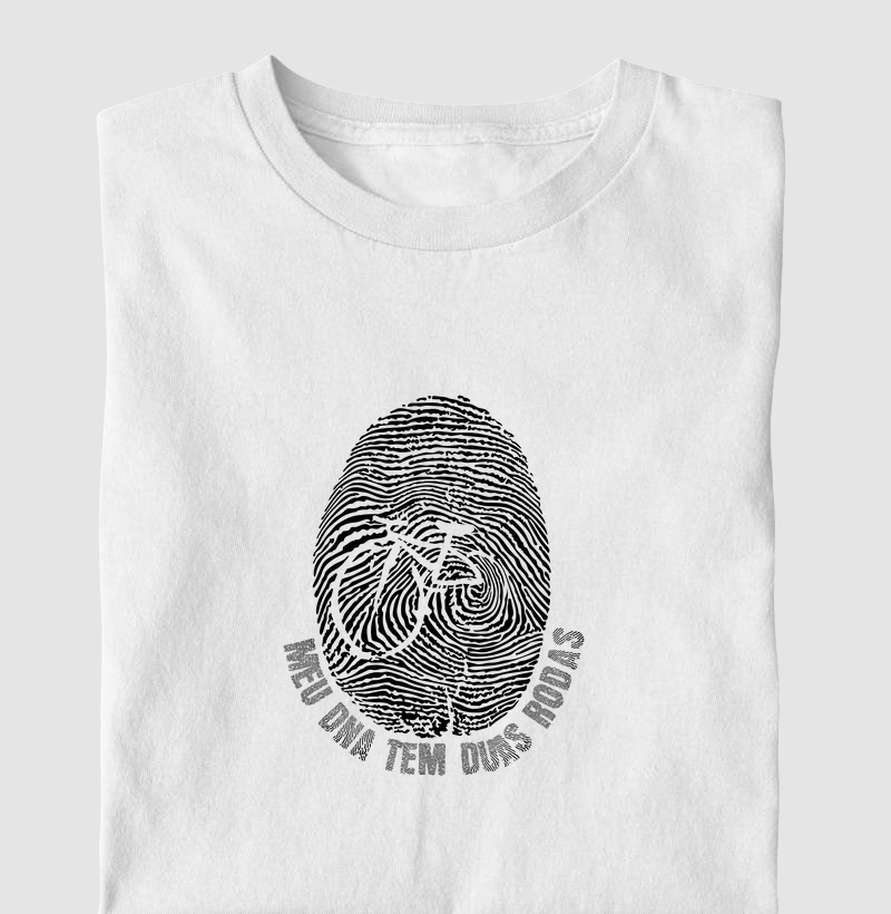 Camiseta Meu DNA tem duas rodas - GoodTrail Branca