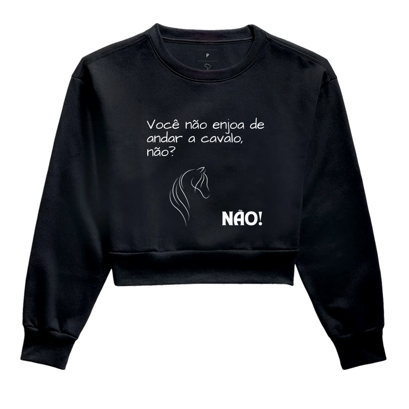 Não enjoa de andar a cavalo?