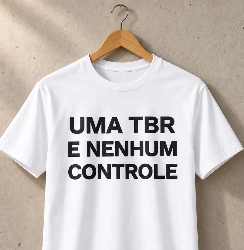 Uma TBR e nenhum controle - Camiseta