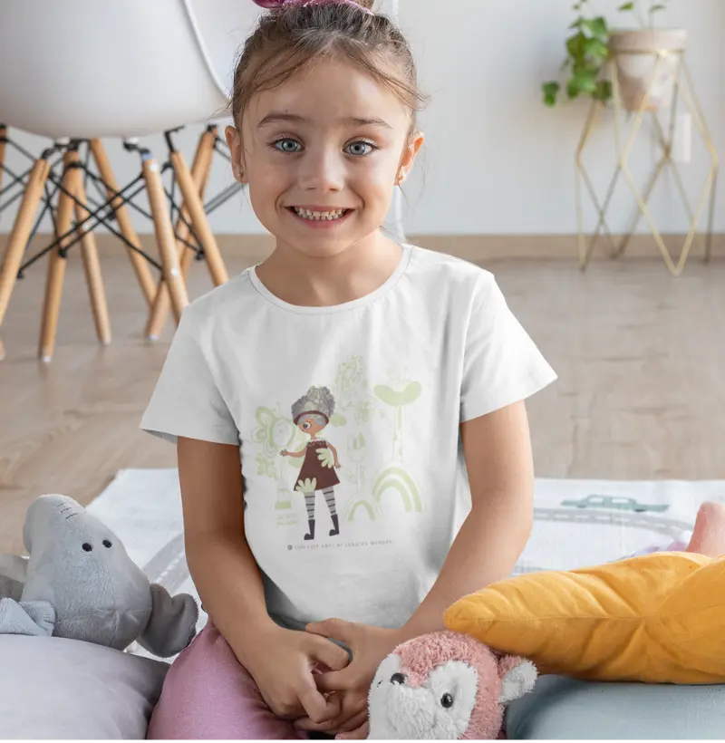 Camiseta Infantil Jardim by Janaína Mendes