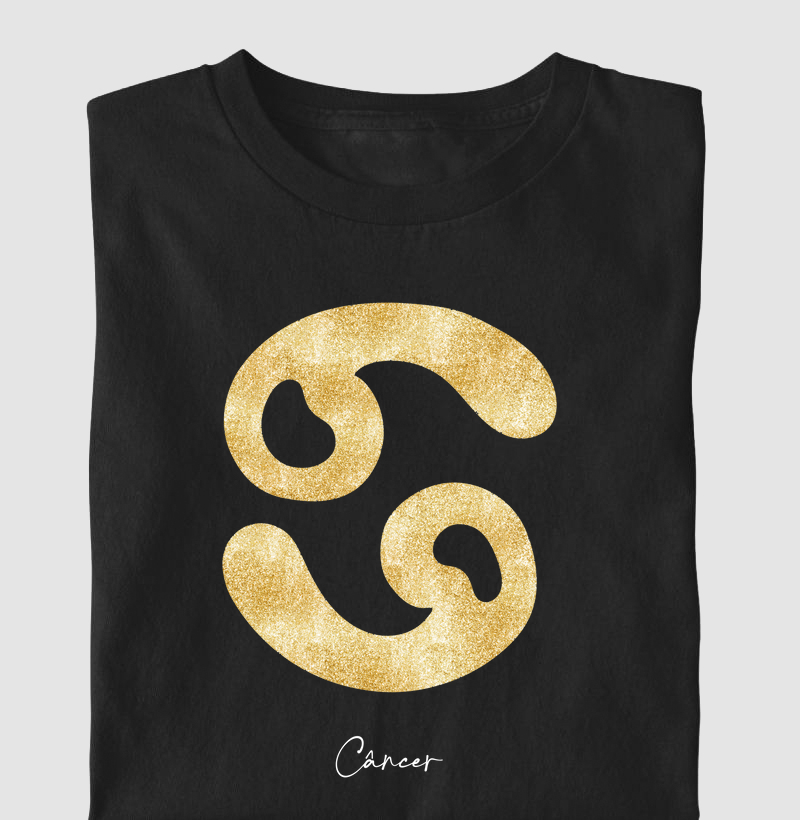 Símbolo Câncer Dourado