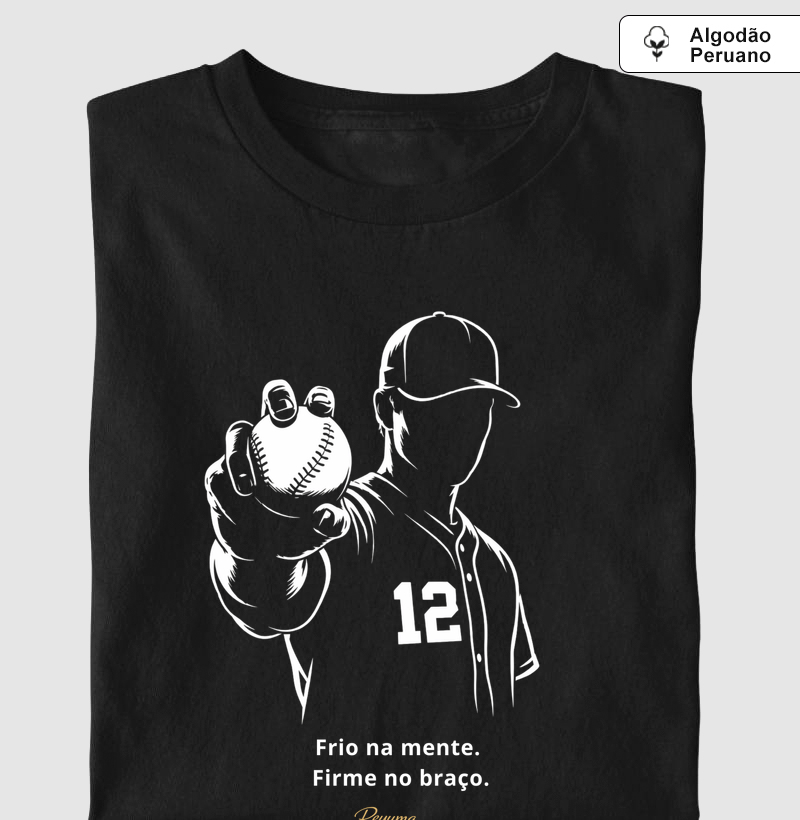 Camiseta Pima - Beisebol - “Firme no Braço”